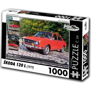 Puzzle Retro-Auta Škoda 120 L 1979 1000 dílků