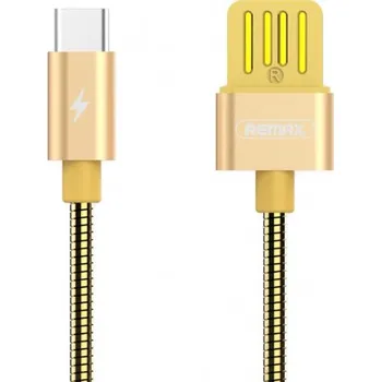 Datový kabel Remax | REMAX RC-080a Silver Serpent kabel USB / USB-C 2.1A 1m, zlatý