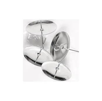 Vánoční dekorace NOHEL GARDEN Bodec do adventních svícnů hladky stříbrný d5cm 4ks