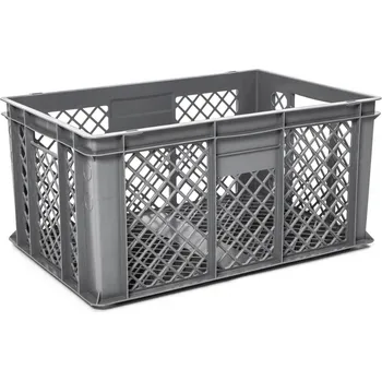 Přepravka na jídlo Přepravka Euro perforovaná H290 58 l 600x400x290 mm šedá