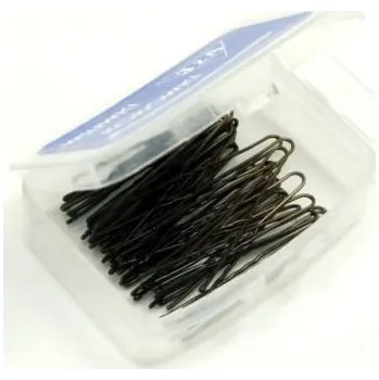 Vlásenky do vlasů profilované, barva hnědá C345/36 - 4,5 cm, 36 ks