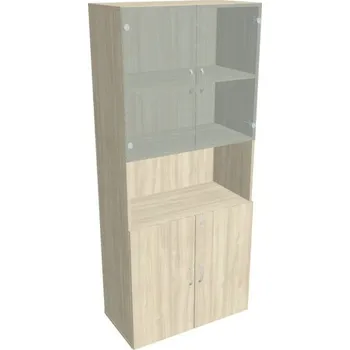 Kancelářský vozík HOBIS kancelářská policová skříň - DZ 5 80 07, zámek Huwill, akát + doprava zdarma