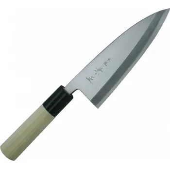 Kuchyňský nůž Kanetsune Ai-Deba 150mm Horn / Magnolia wood