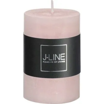 Svíčka Růžová nevonná svíčka válec S - Ø 5*7,5 cm/18H