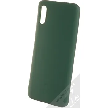 Pouzdro na mobilní telefon 1Mcz Matt TPU ochranný silikonový kryt pro Xiaomi Redmi 9A, Redmi 9AT tmavě zelená (forest green)