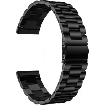 Ostatní příslušenství k chytrým hodinkám eses Kovový řemínek pro Fitbit Versa 3 a 4, Sense 1 a 2 - Černý