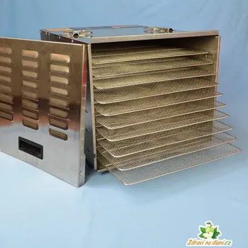 Sušička potravin Profimatic Deca+ Plus - sušička na ovoce NEREZ, s digitálním časovačem, 10 nerez sít - Dehydrator + VIP přístup (9.990Kč), + DVD Relax (349Kč), + eBook Zdravi a sušené plody (490Kč), + dárek dle výběru, + Doprava ZDARMA Profimatic