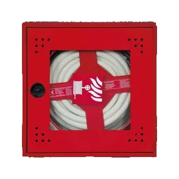 Hydrantová skříň ALBECO hydrant s tvarově stálou hadicí DN19, proskl.dvířka, 20m, červený HSS DN19/20