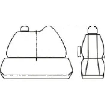 Autopotah Automega Autopotahy OPEL MOVANO IV, 3 místa, dělené dvojopěradlo, od r. 2010, Dynamic žakar tmavý