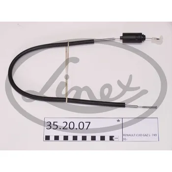 Lanko parkovací brzdy Lanko plynu, , 7700802684, LINEX, 35.20.07