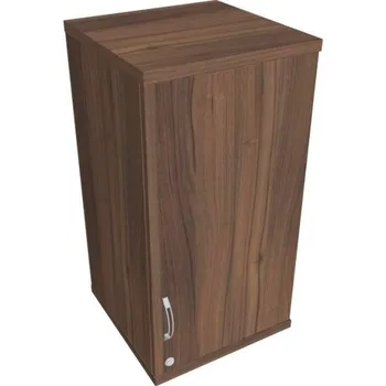 Kancelářský vozík HOBIS kancelářská policová skříň horní - SZ 2 40 01 P H, zámek Huwill, ořech + doprava zdarma