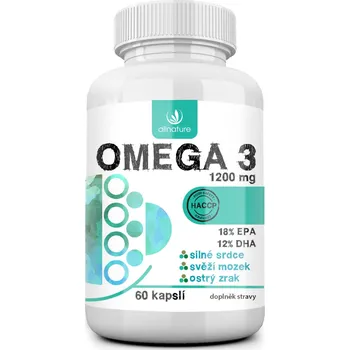 Přírodní produkt Allnature Omega 3 1200 mg 60 cps.