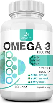 Přírodní produkt Allnature Omega 3 1200 mg 60 cps.