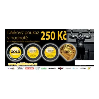 Dárková krabička Goldfitness.cz Dárkový poukaz 250,- Kč - elektronický
