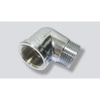 Fitinka TIEMME mosazné koleno ŠM 1/2" x 1/2", chrom