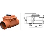 Pipelife KG klapka zpětná 160 (3295114603)