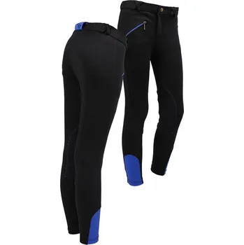 Jezdecké oblečení Q-essentials Rajtky Junior Q-essentials, s kolenními záplatami, dětské, černé 176