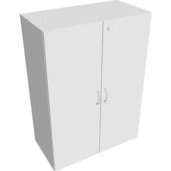 Kancelářský vozík HOBIS kancelářská policová skříň - DZ 3 80 01, zámek Huwill, bílá + doprava zdarma