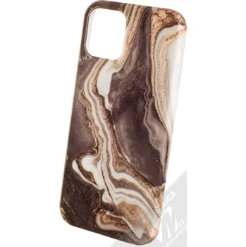Pouzdro na mobilní telefon 1Mcz Trendy Mramor TPU ochranný kryt pro Apple iPhone 12, iPhone 12 Pro bílá šedá (white grey)