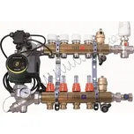 IVAR DUAL - sestava pro kombinaci vytápění - bez skříně - 3/4"xEK; 7cestný; mosaz 557675KS