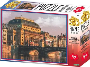 Puzzle Prime 3D Praha Národní divadlo 500 dílků