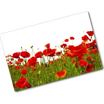 Kuchyňské prkénko Deska na krájení tvrzená Polní máky