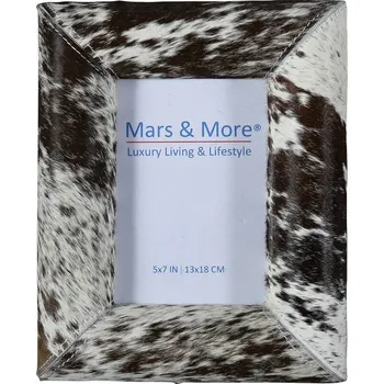 Rám na obraz Stojací fotorámeček z kravské kůže Gonfler - 13*18cm