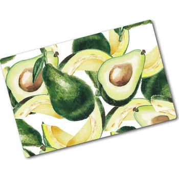 Kuchyňské prkénko Kuchyňská deska velká skleněná Avokádo