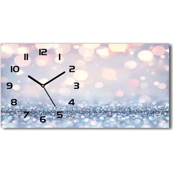 Hodiny Skleněné hodiny na stěnu tiché Lesklé pozadí