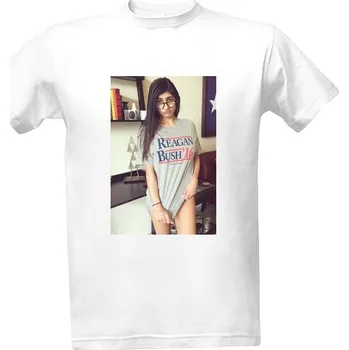 Tričko s potiskem Mia Khalifa white pánské