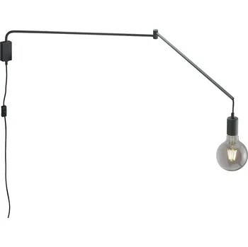 Nástěnné svítidlo Trio 200200132 nástěnné svítidlo Line 1x40W | E27 | IP20 - otočná ramena, kabelový spínač, černá + K nákupu nad 3000 Kč dárek zdarma