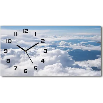 Hodiny Skleněné hodiny na stěnu Výhled z letadla
