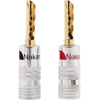 Elektrický konektor Nakamichi 0534E BFA Banánek 4mm na kabel, zlacený barevná varianta Černá