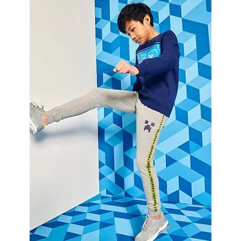 GEORGE CHLAPECKÉ TEPLÁKY "MINECRAFT GREY" Barva: šedá, Velikost: 13-14 let (164)