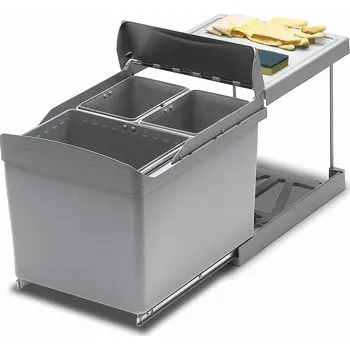 Odpadkový koš Gollinucci Vestavný odpadkový koš Linea 517 - 1x16l + 2x7,5 litrů + sleva 5% po přihlášení