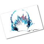 Deska na krájení skleněná Zvuky města