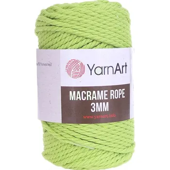 Příze YarnArt Macrame Rope 755, 3mm - světlá zelená