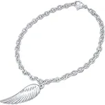 dámský náramek z chirurgické oceli s přívěskem křídla KMMB69550