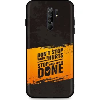 Pouzdro na mobilní telefon Kryt Xiaomi Redmi 9 silikon Don´t Stop (obal neboli pouzdro na Xiaomi Redmi 9)