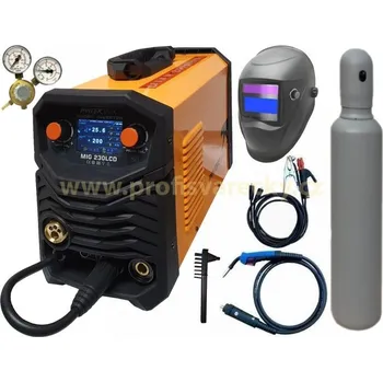 Svářečka Svarmetal Set E Pantermax MIG 230LCD + hořák + sv. kabely + samo