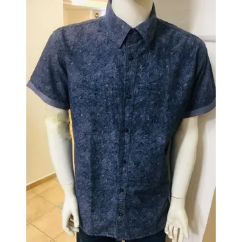 Pánská košile BROADWAY Pánská košile krátký rukáv vzor M