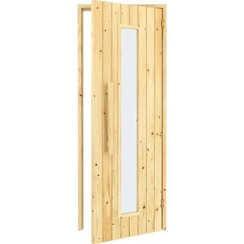 Dveře Trend s podlouhlým oknem, 690x1890, celodřevěné + Doprava zdarma
