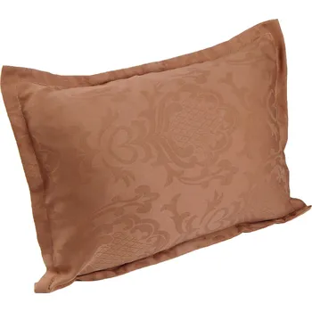 Povlak na dekorativní polštářek HEDVA ČESKÝ BROKÁT Povlak na polštář s lemem Onest 30x40 TAPETOVÝ VZOR hnědá