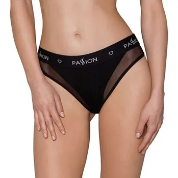 Dámské erotické kalhotky Passion PS002 Panties Black Velikost S