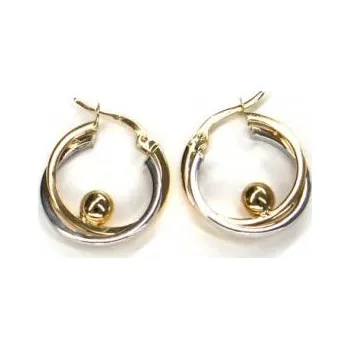 Náušnice Náušnice bicolor Pattic AU 585/000 2,15 gr ARP176404