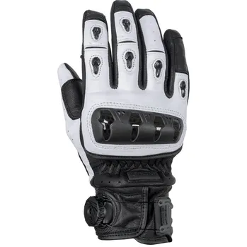 Moto rukavice Krátké kožené motocyklové rukavice Knox ORSA II, bílé Velikost: XXL