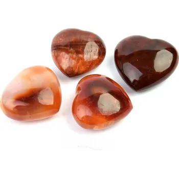 Přírodní kámen Karneol srdce 40mm