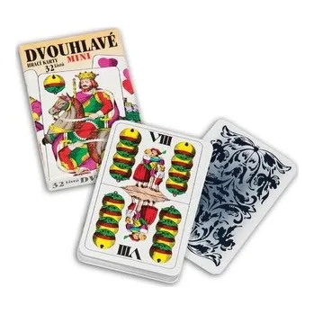 Dvojhlavé hracie karty mini 32 listov / Dvouhlavé hrací karty mini 32 listů