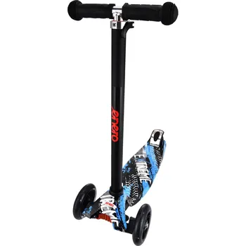 Koloběžka ENERO Dětská LED tříkolová koloběžka MAXI SCOOTER ULTIMATE