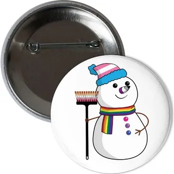 Odznáček s potiskem Sněhulák placka